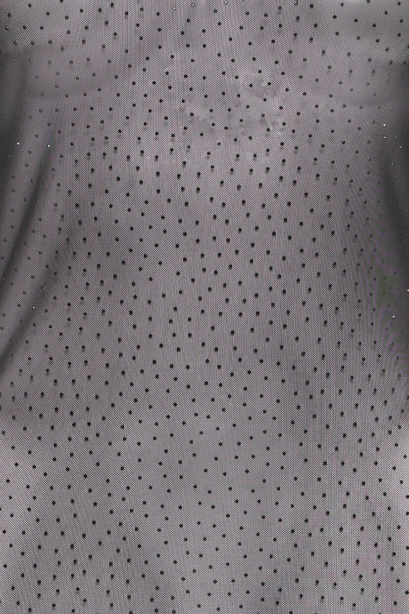 ICHI Noviola Crystal Sheer Top - Blacko