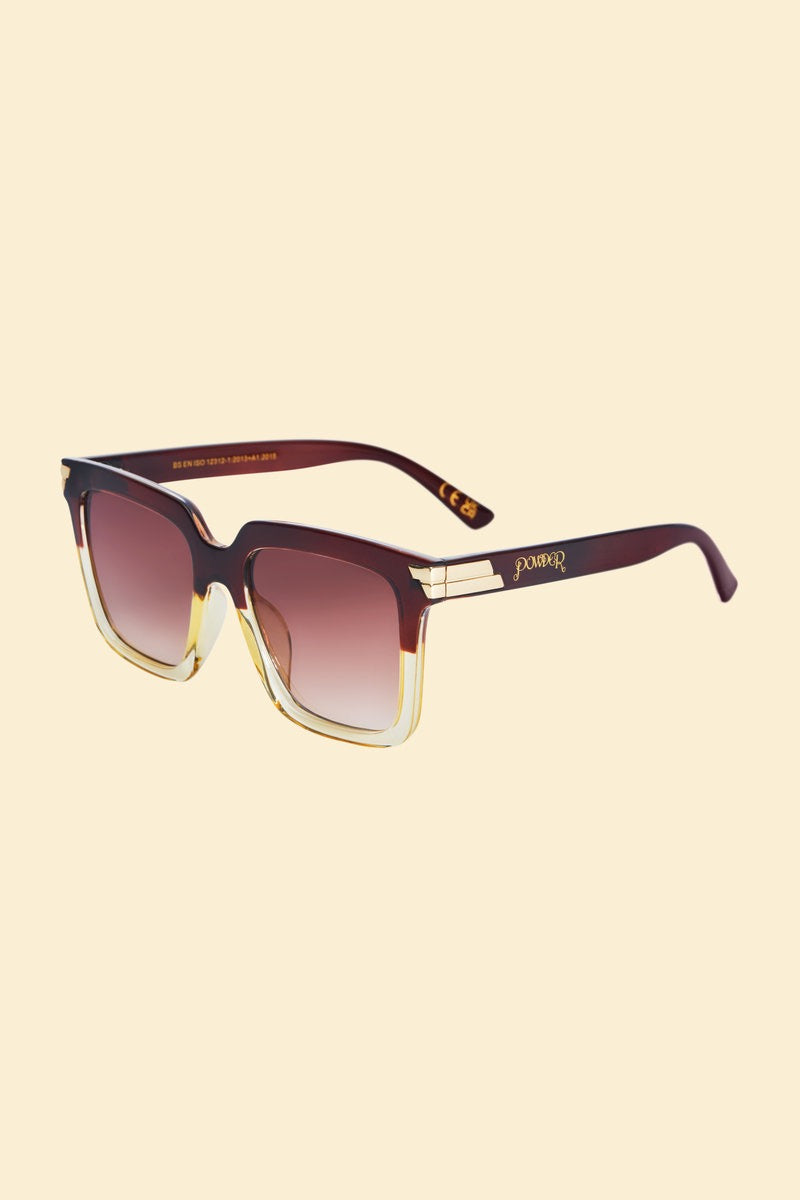 Powder Luxe Fallon - Mahogany/Nude Sunglasses