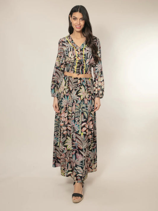 Nooki BEXLEY SKIRT - BLACK MIX