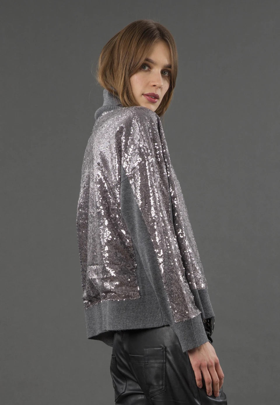 Religion Hailey Turtleneck Jumper - Grey