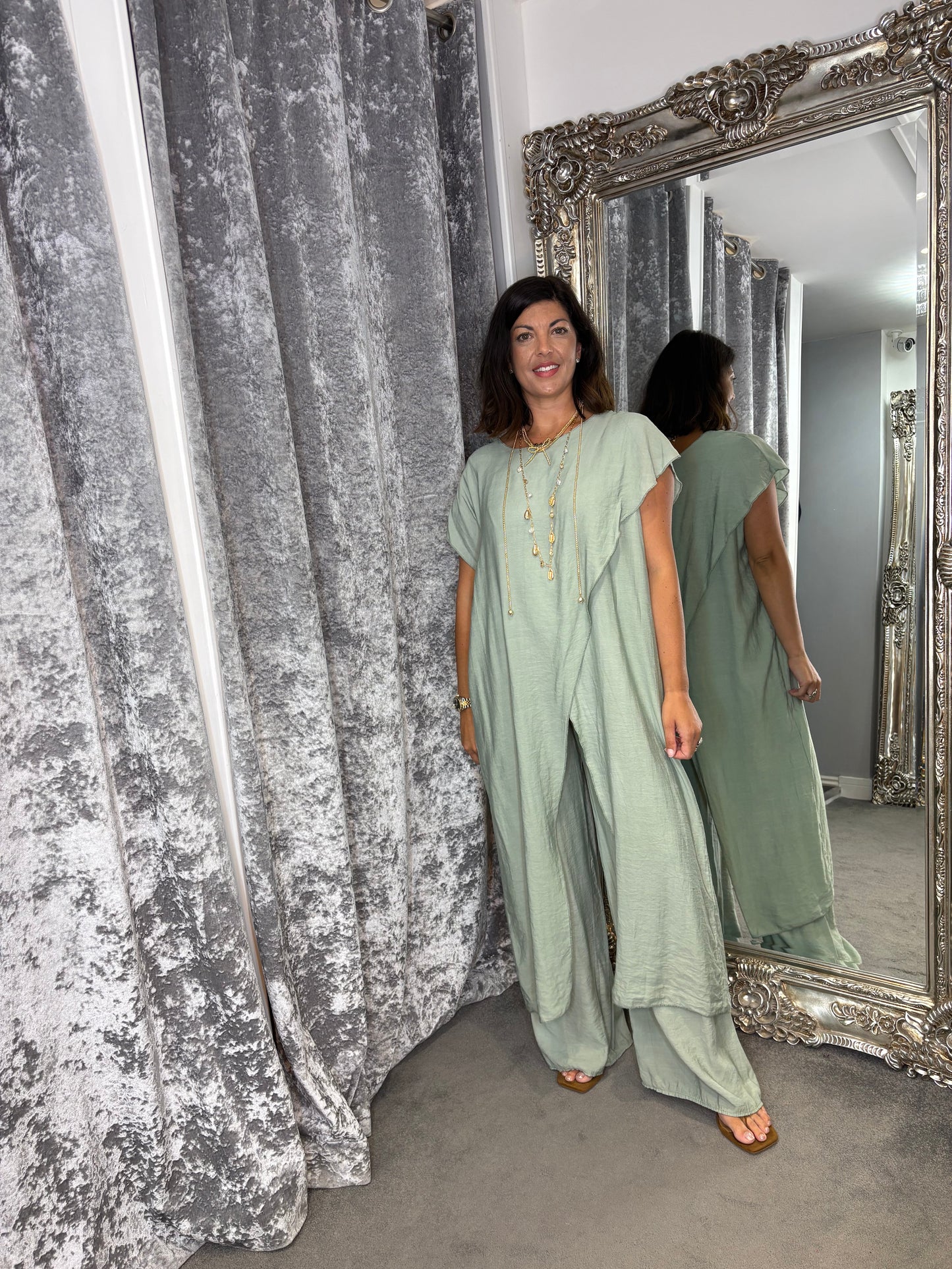 Studio Tunic Co-ord Set - Mint