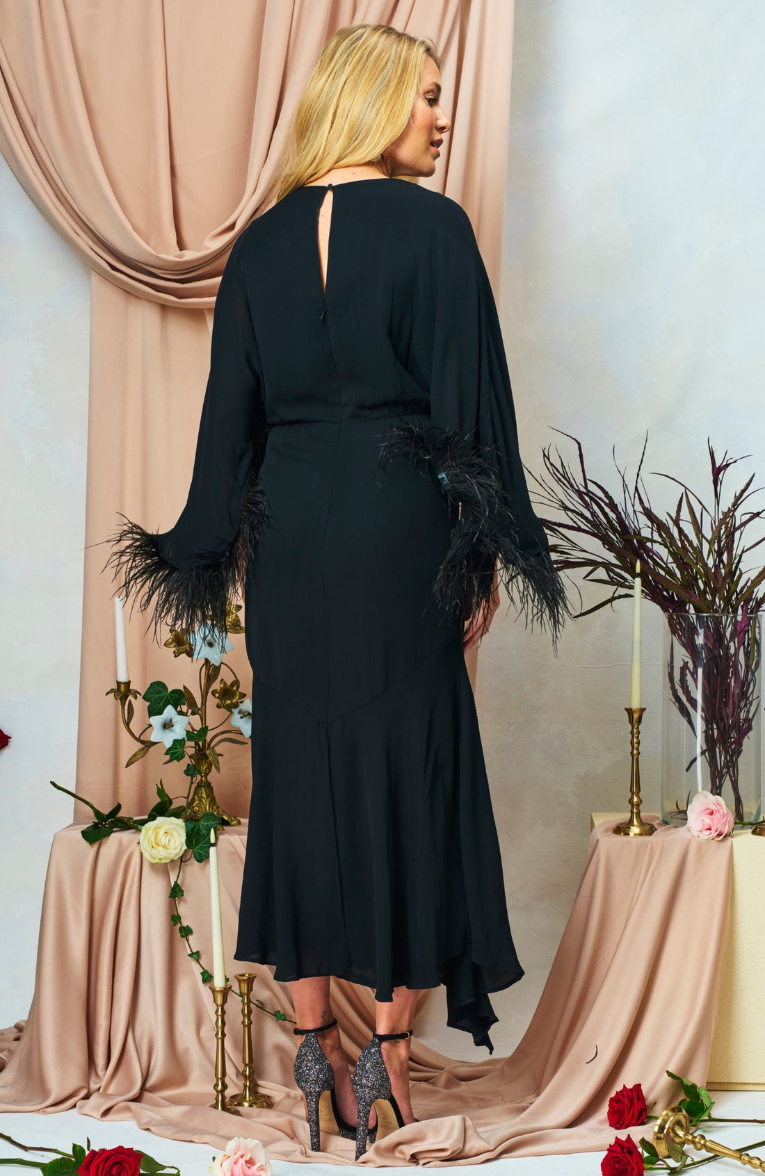 Hope & Ivy The Helena Dress - Black