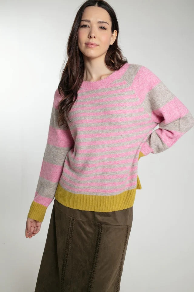 Nooki Cynthia Jumper in Pink Mix