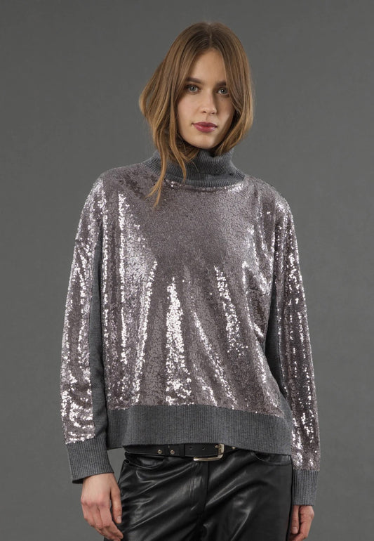 Religion Hailey Turtleneck Jumper - Grey