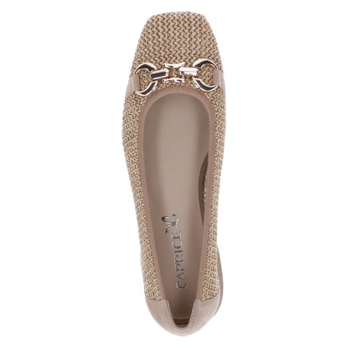 *RESTOCKED* Caprice Square Toe Slip on Pump - Bark