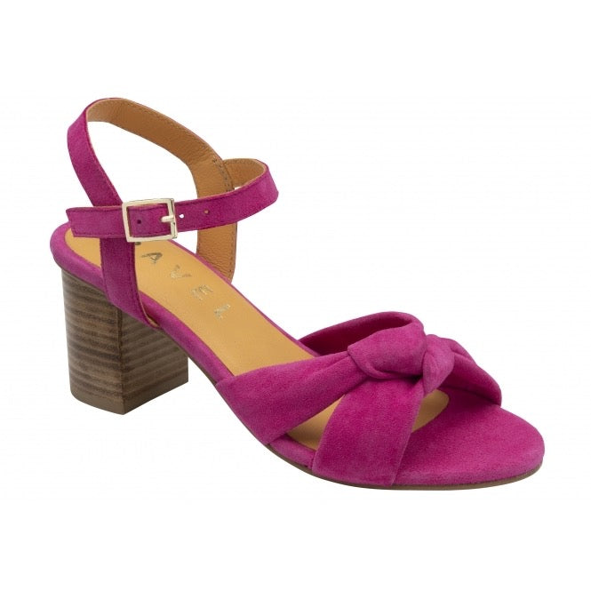 Ravel Balne Block Heel Shoe - Fuchsia