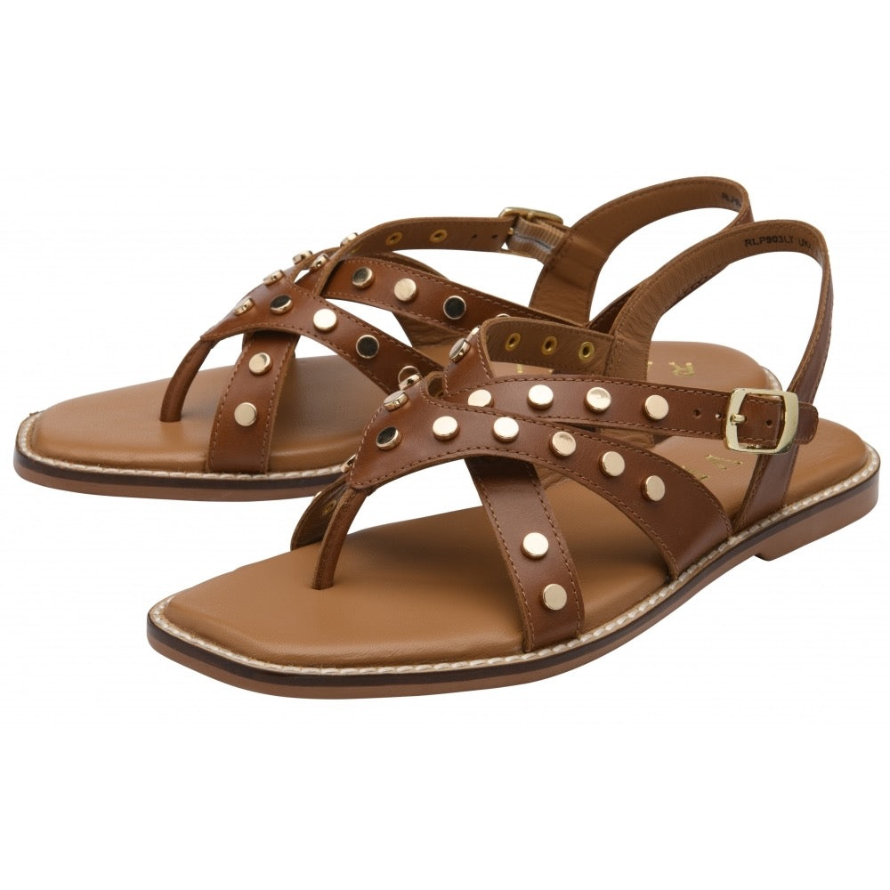 Ravel Myton Flat Leather Sandal - Tan