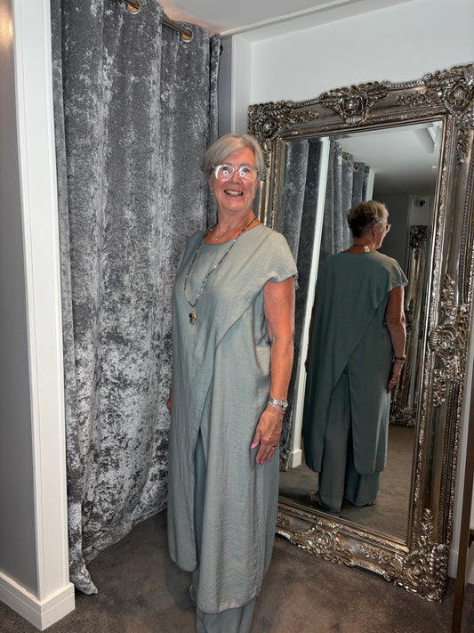 Studio Tunic Co-ord Set - Grey
