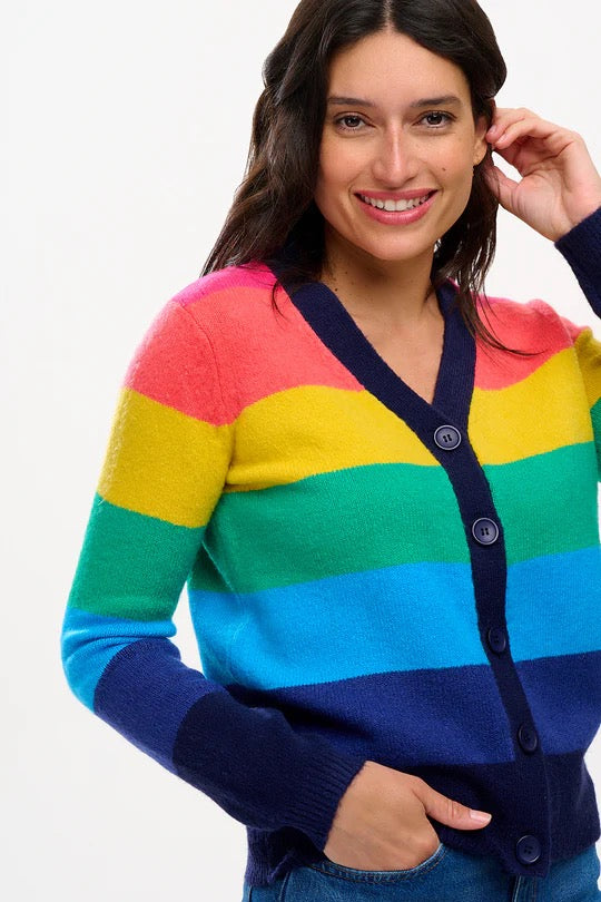 Sugarhill Brighton Izzy Rainbow Knit Cardigan