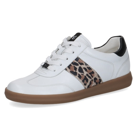 *NEW IN* Caprice Leather Leopard Trainer - White/Leopard
