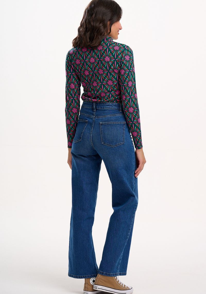 Sugarhill Brighton Annika Turtleneck Top - Green