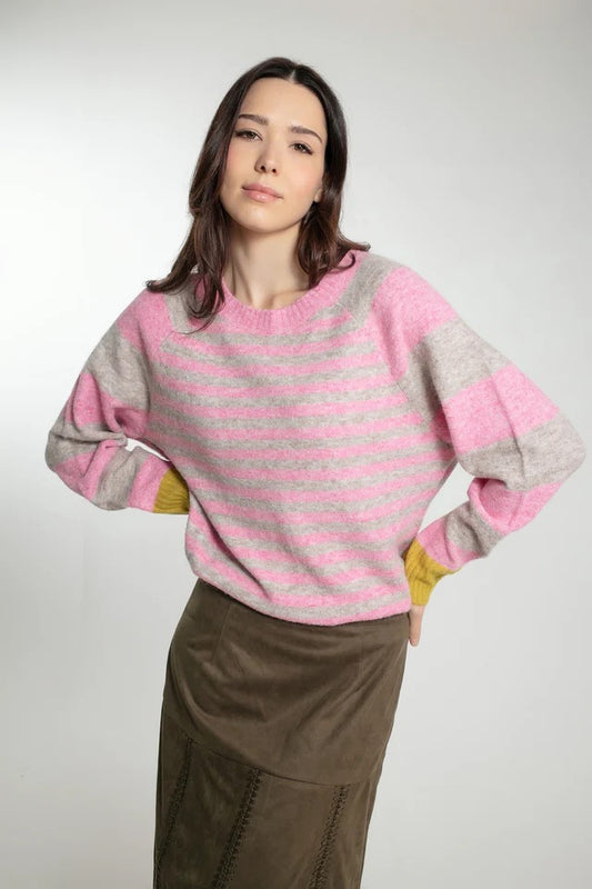 Nooki Cynthia Jumper in Pink Mix