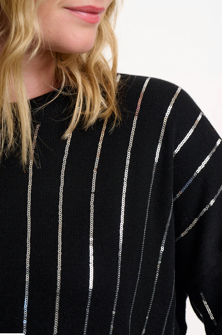Sugarhill Brighton Anjali Sequin Jumper - Black