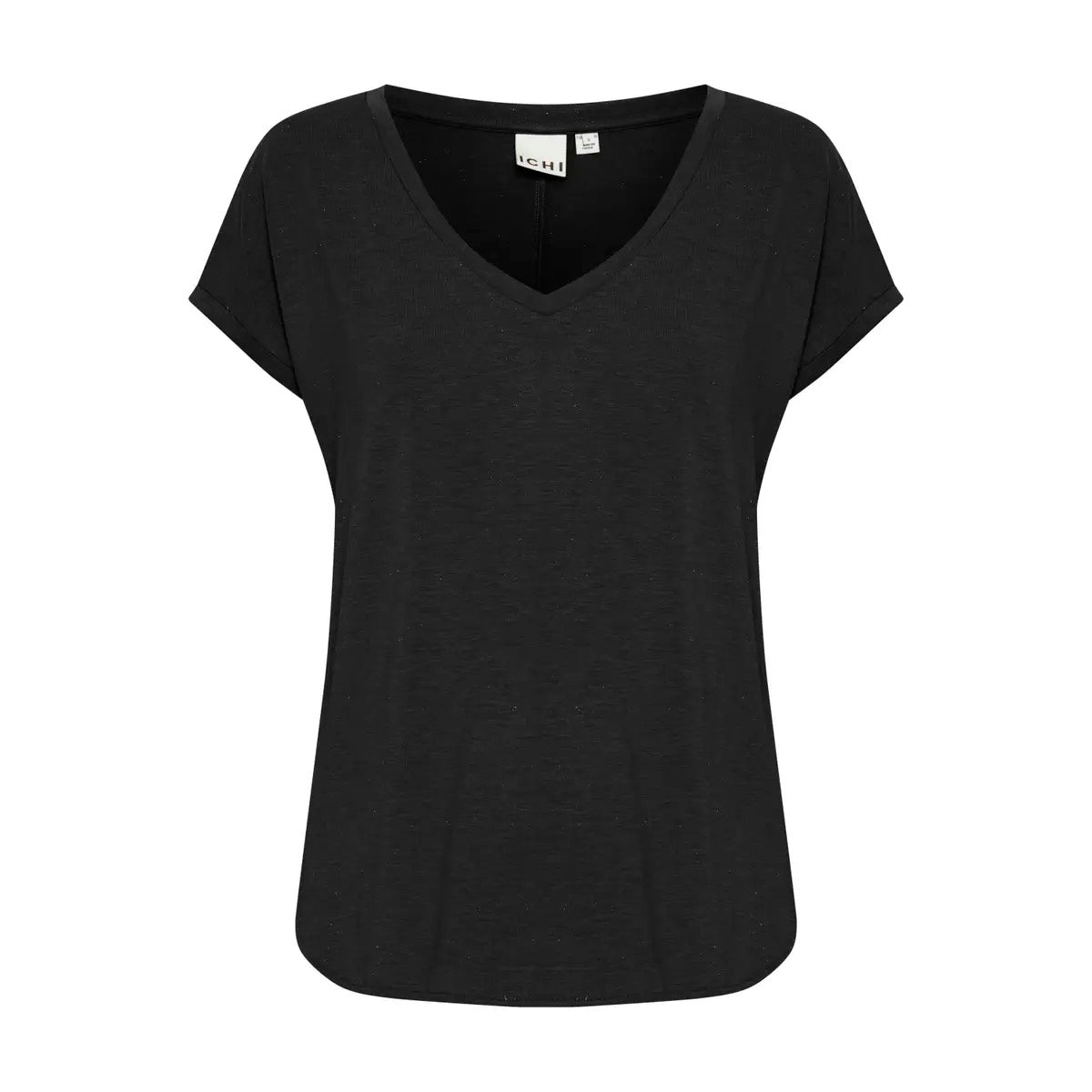 ICHI Rebel Cotton T-Shirt – Black