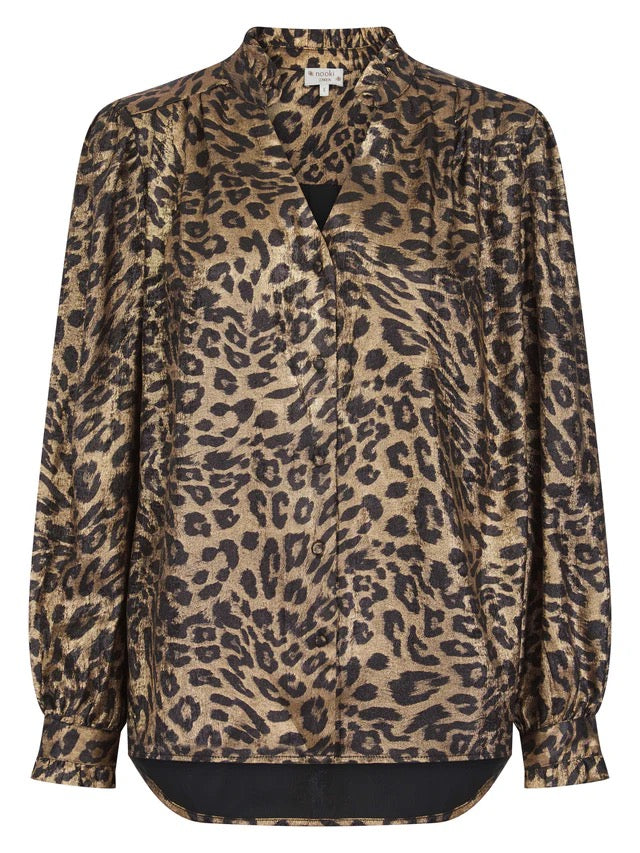 Nooki Sylvia Leopard Print Blouse