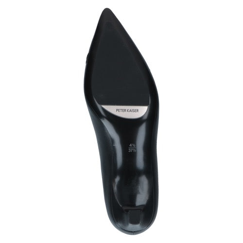 Peter Kaiser Classic Leather Court Shoes - Black