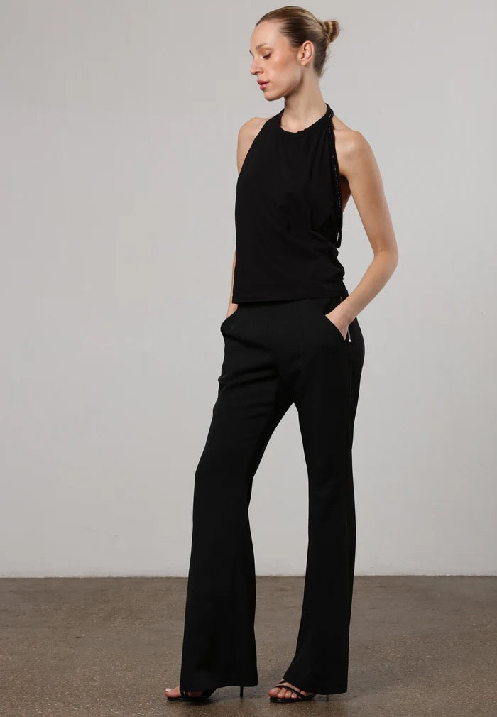 Religion Flux Flared Trousers Black