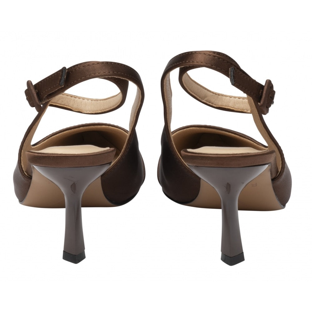 Ravel Catrine Satin Shoe - Chocolate