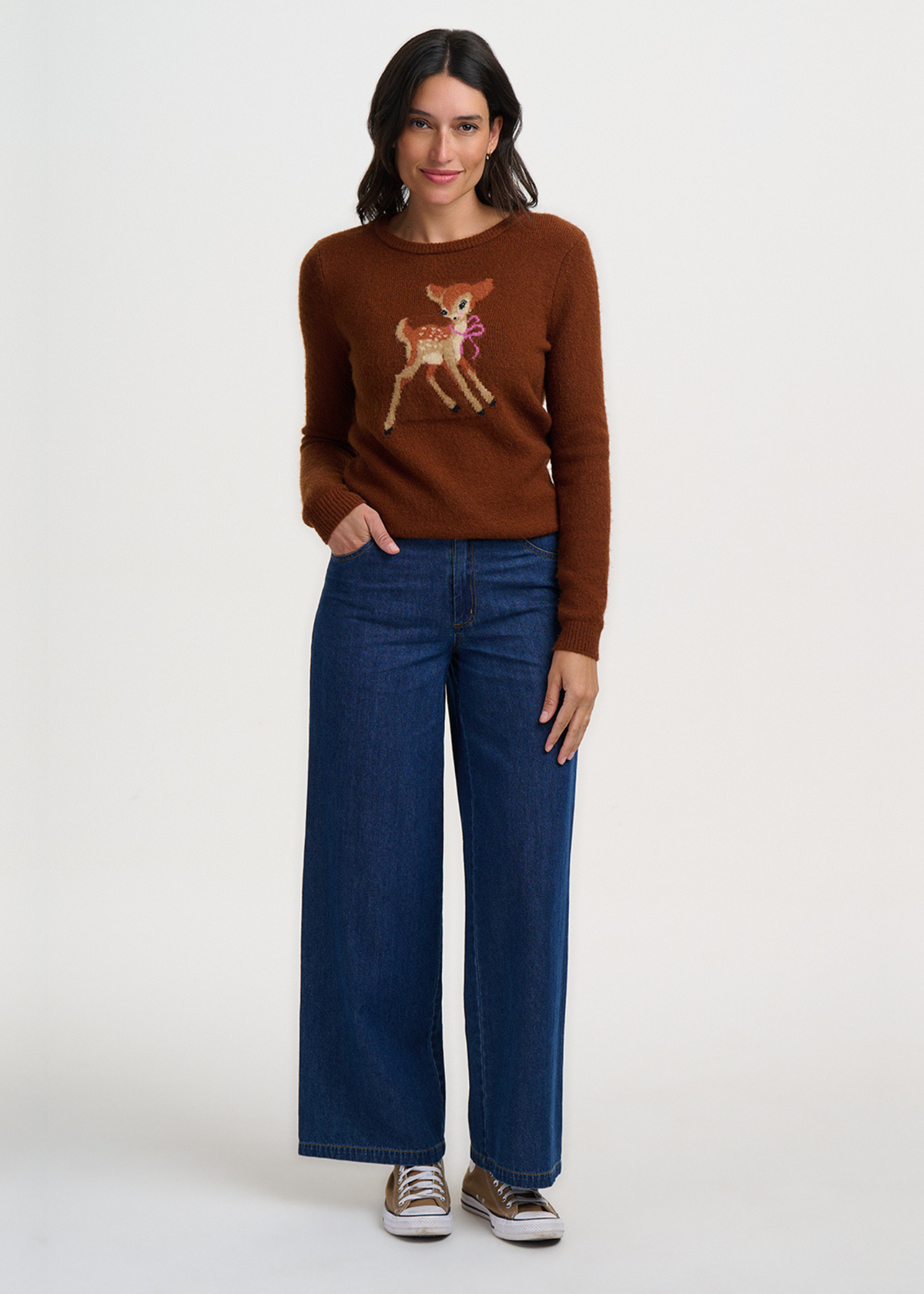 Sugarhill Kia Deer Jumper - Chestnut