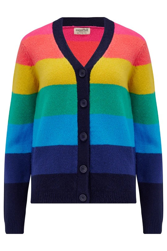 Sugarhill Brighton Izzy Rainbow Knit Cardigan