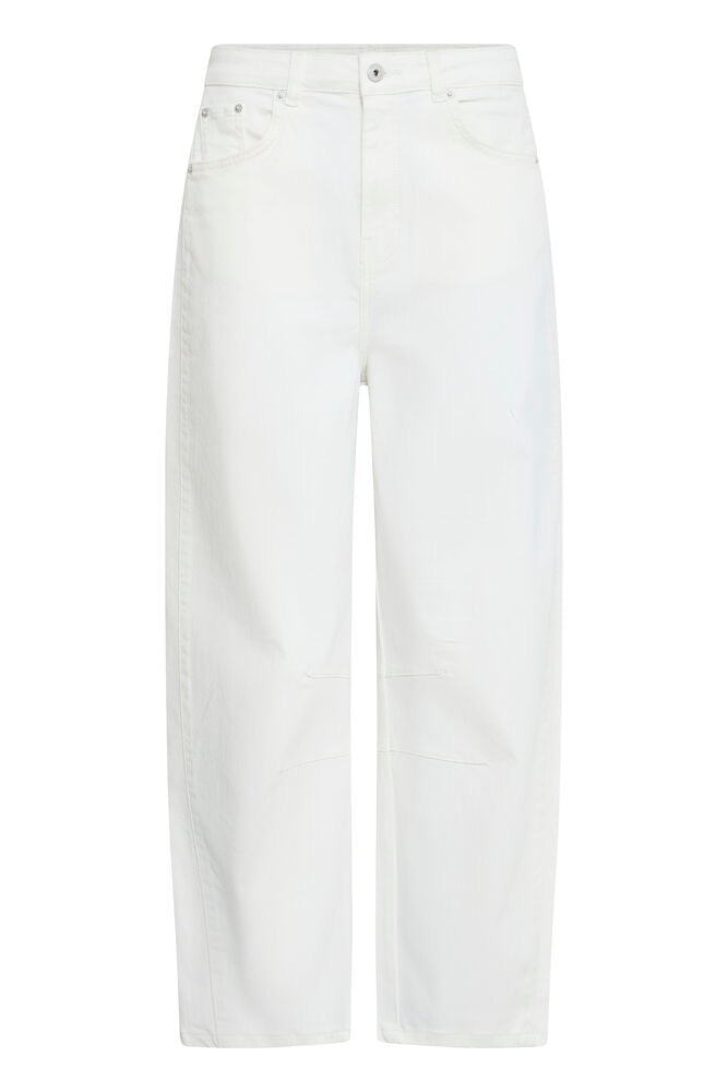 ICHI Ziggy Barrel Leg Jeans - Blanc