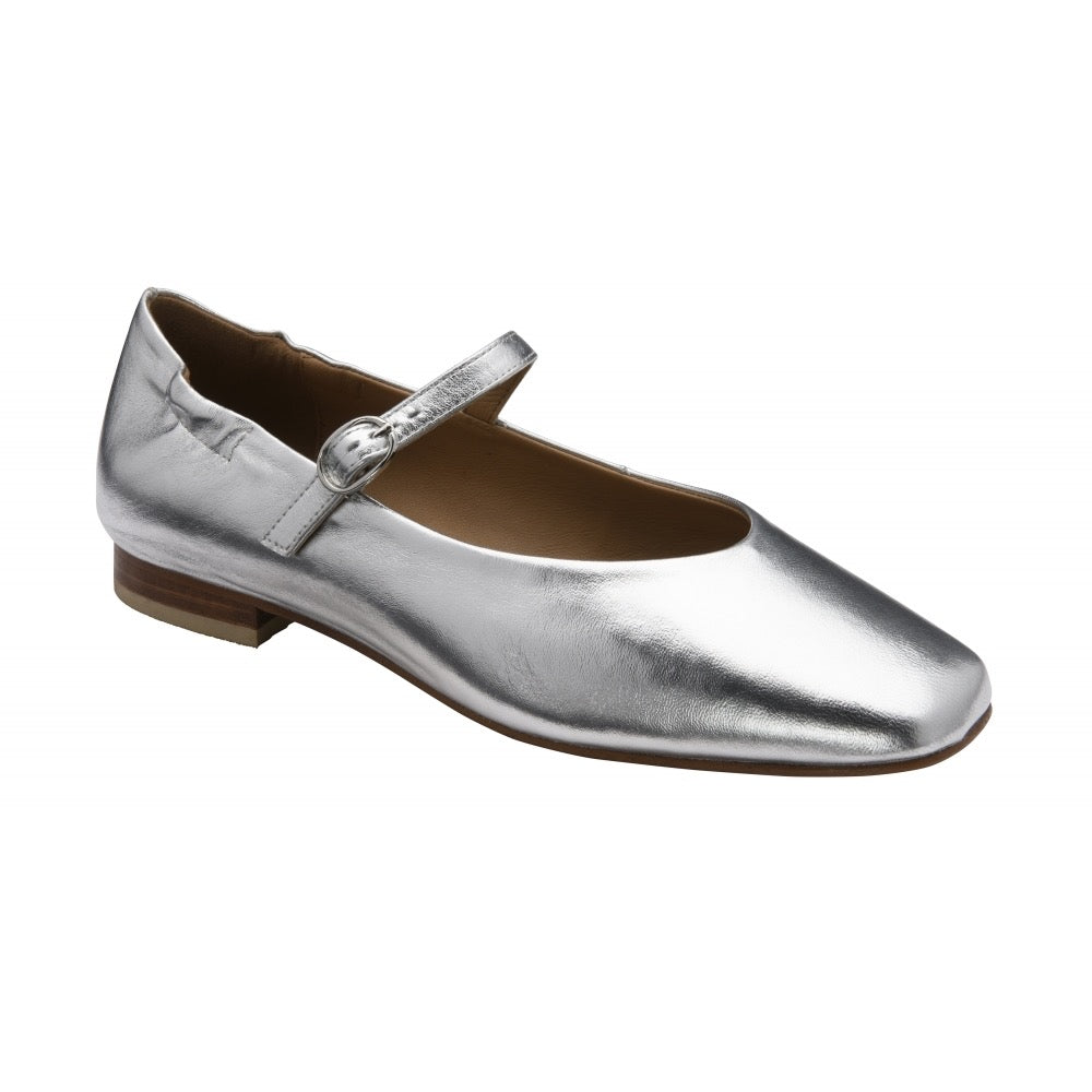 Ravel Lanton Leather Shoe - Silver