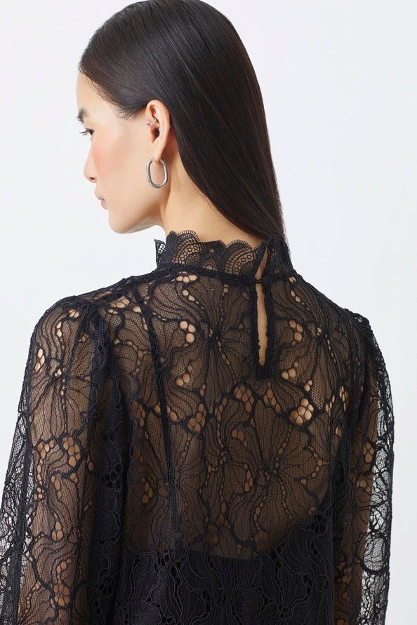 Suncoo Paris Cara Lace Dress - Noir