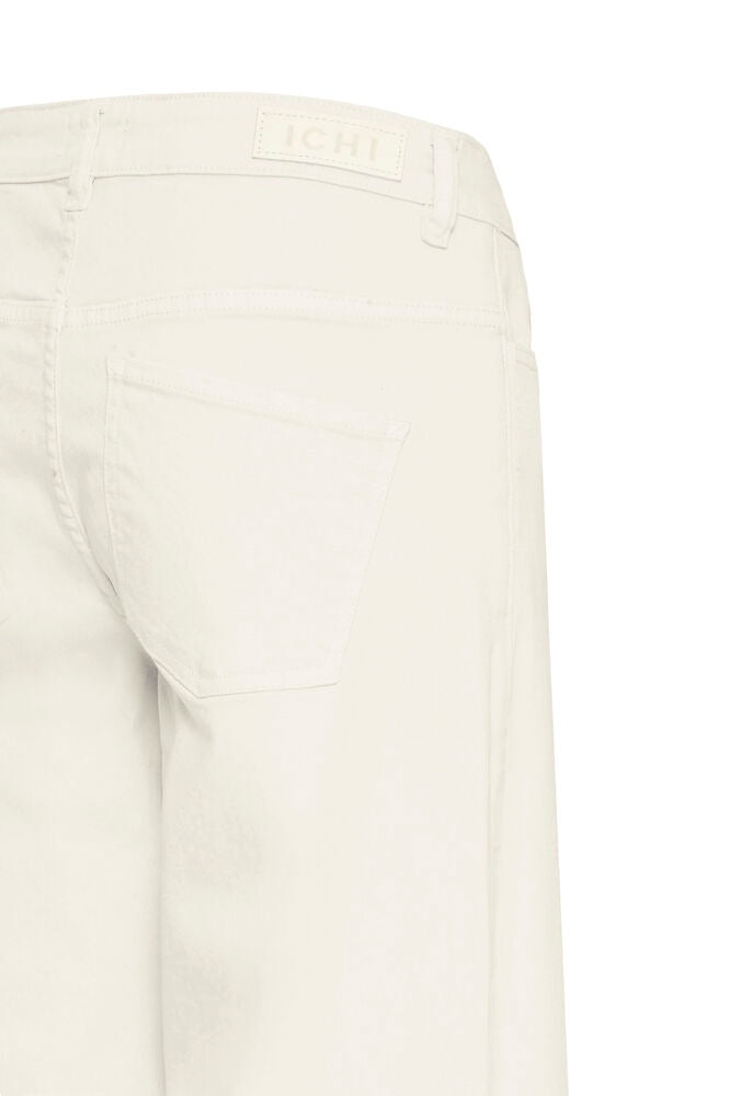 ICHI Ziggy Wide Leg Jeans - Birch White