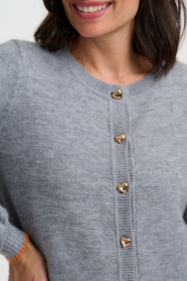 Sugarhill Brighton Glinda Cardigan - Grey Marl