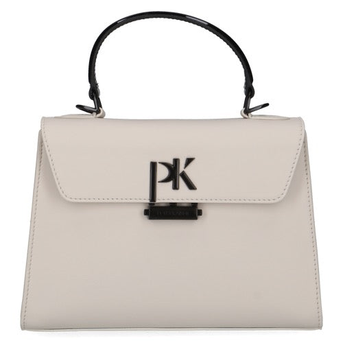 Peter Kaiser Leather Tote Bag - Off White/Black