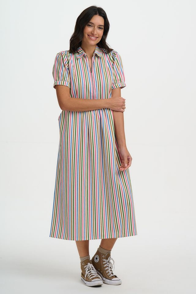 Sugarhill Brighton Gillian Midi Smock Dress - Multi