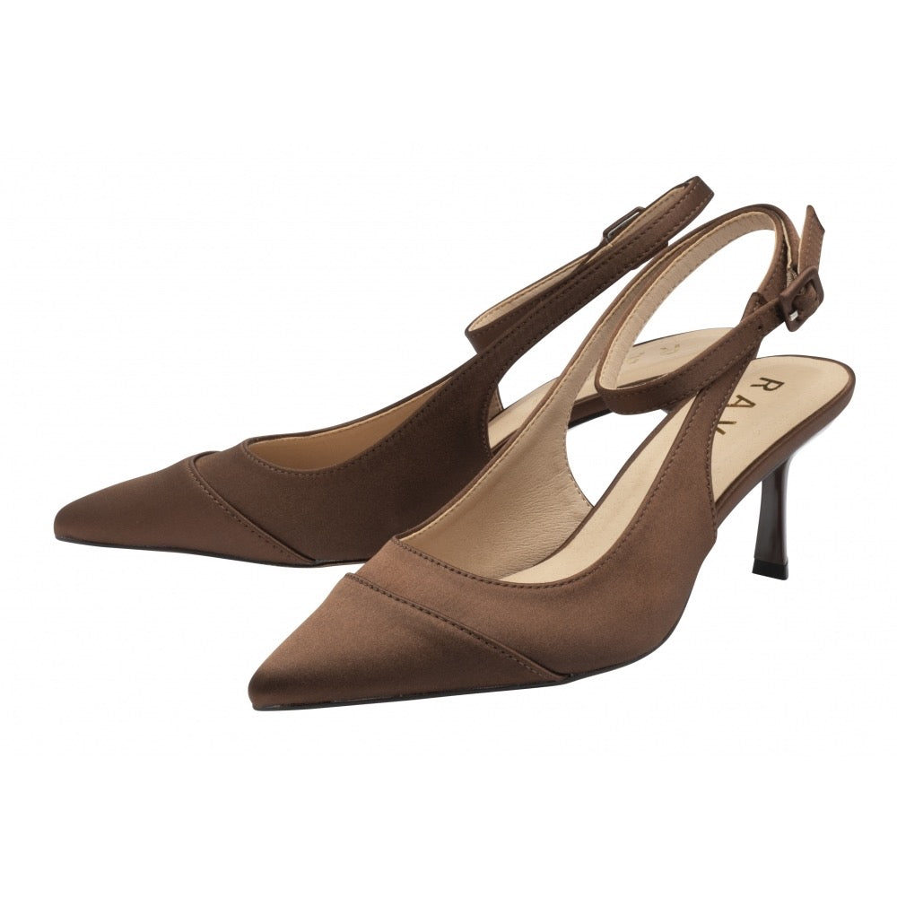 Ravel Catrine Satin Shoe - Chocolate