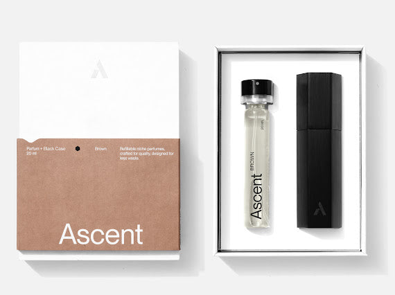 Ascent Starter Pack Case with Perfume - Brown