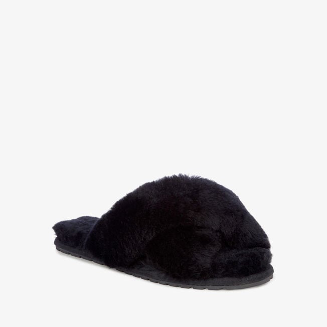 Emu Mayberry Sheepskin Slipper Black