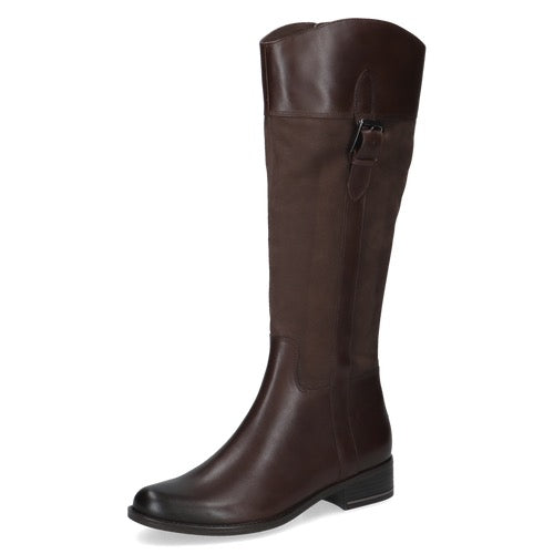 *COMING SOON* Caprice Leather & Suede Knee-High Boots - Brown
