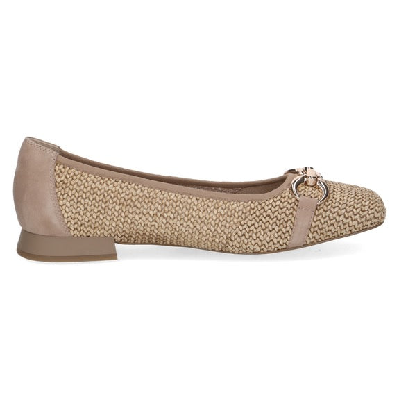 *RESTOCKED* Caprice Square Toe Slip on Pump - Bark