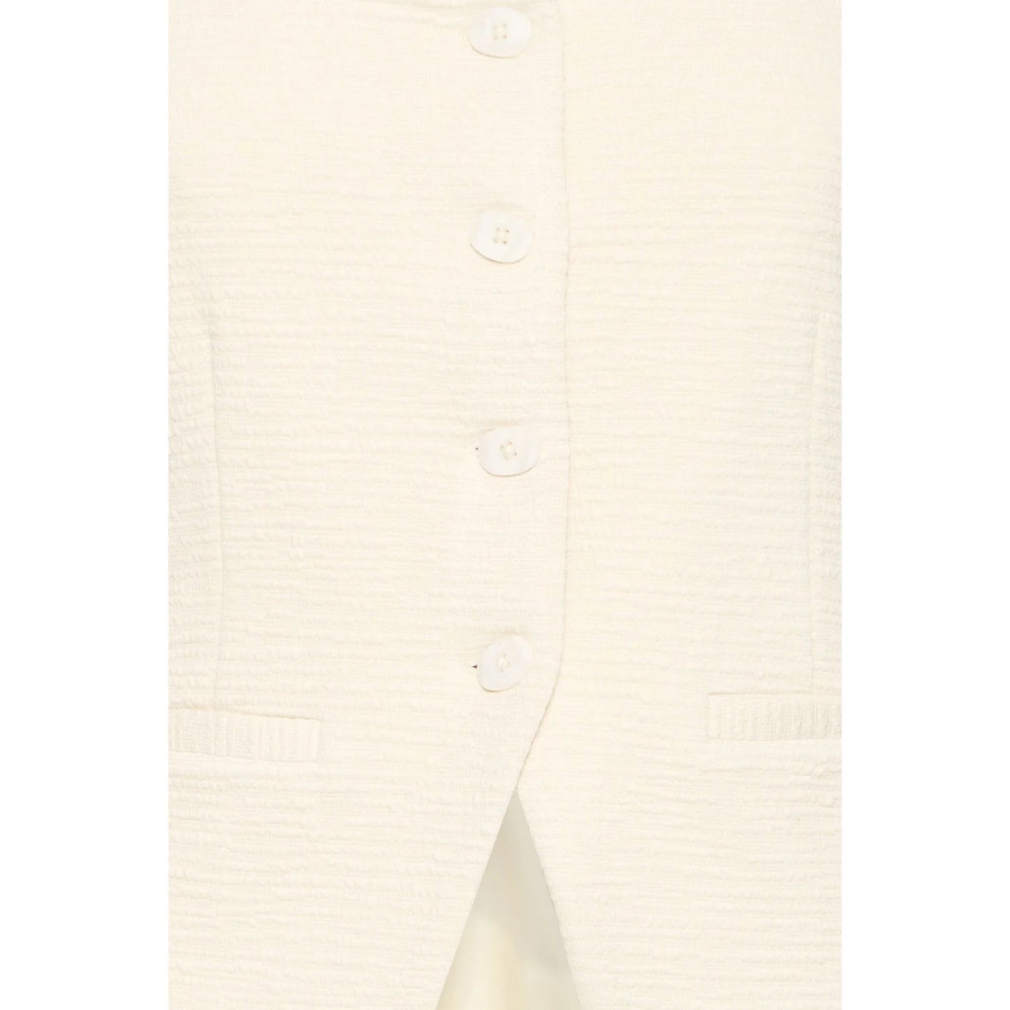 ICHI Kate Lumina Waistcoat - Almond Milk