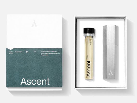 Ascent Starter Pack Case with Perfume - Teal