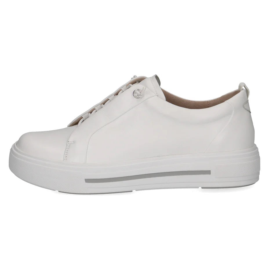 *NEW* Caprice White Leather Slip On Trainer