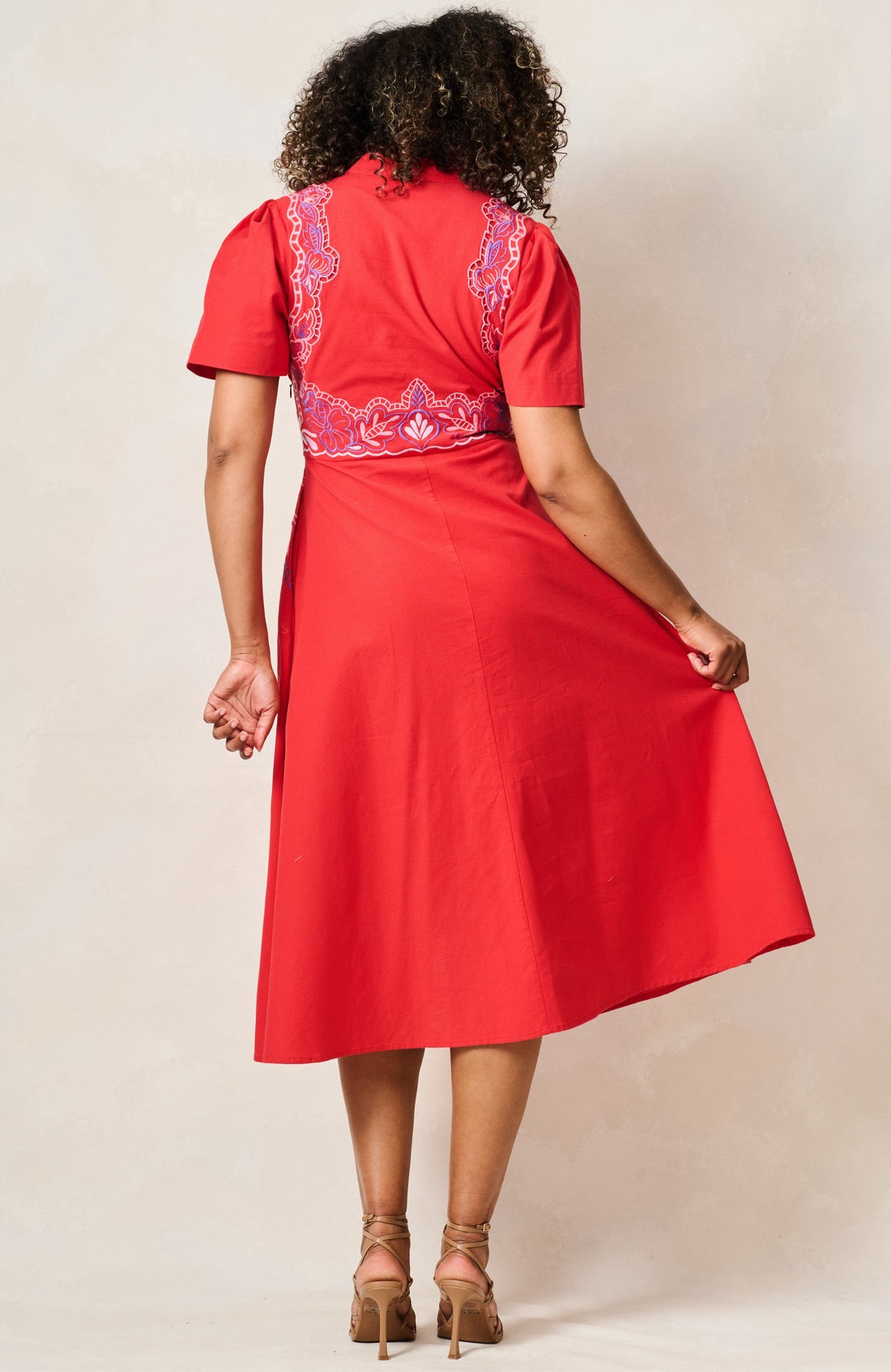 Hope & Ivy The Thalia Dress - Red