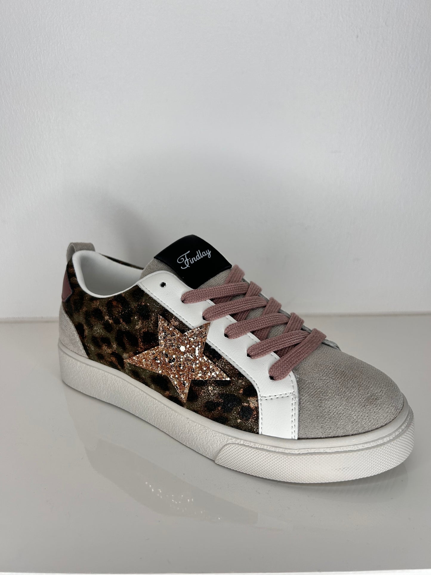 Findlay Star Trainer - Leopard Print