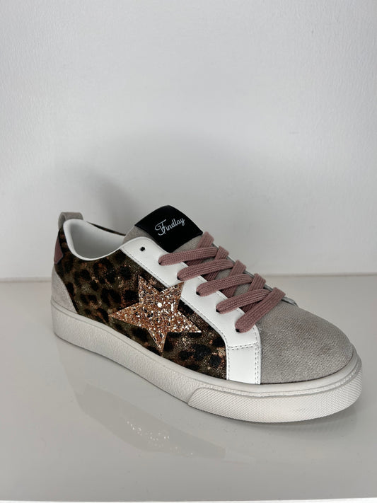 Findlay Star Trainer - Leopard Print