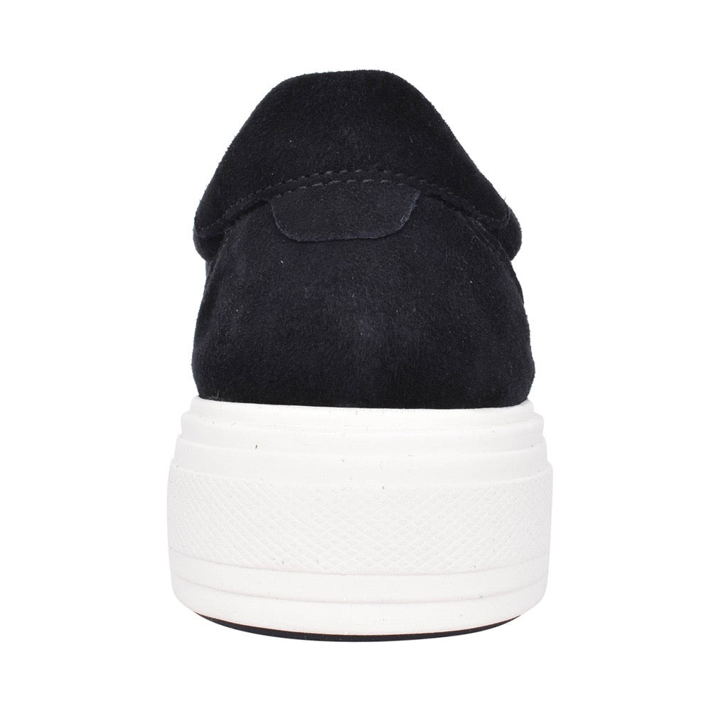 Caprice Crystal Black Suede Trainer