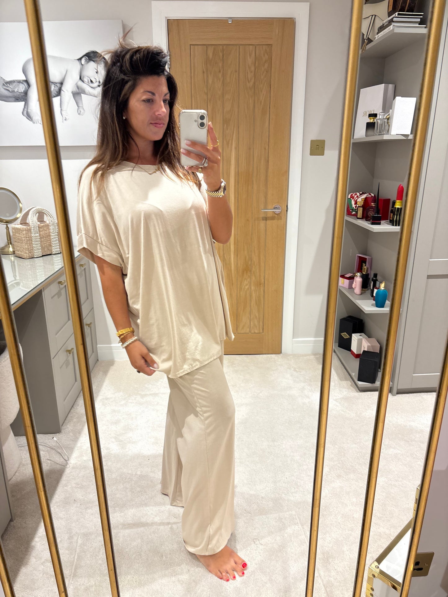 Studio Jersey Lounge Set - Cream