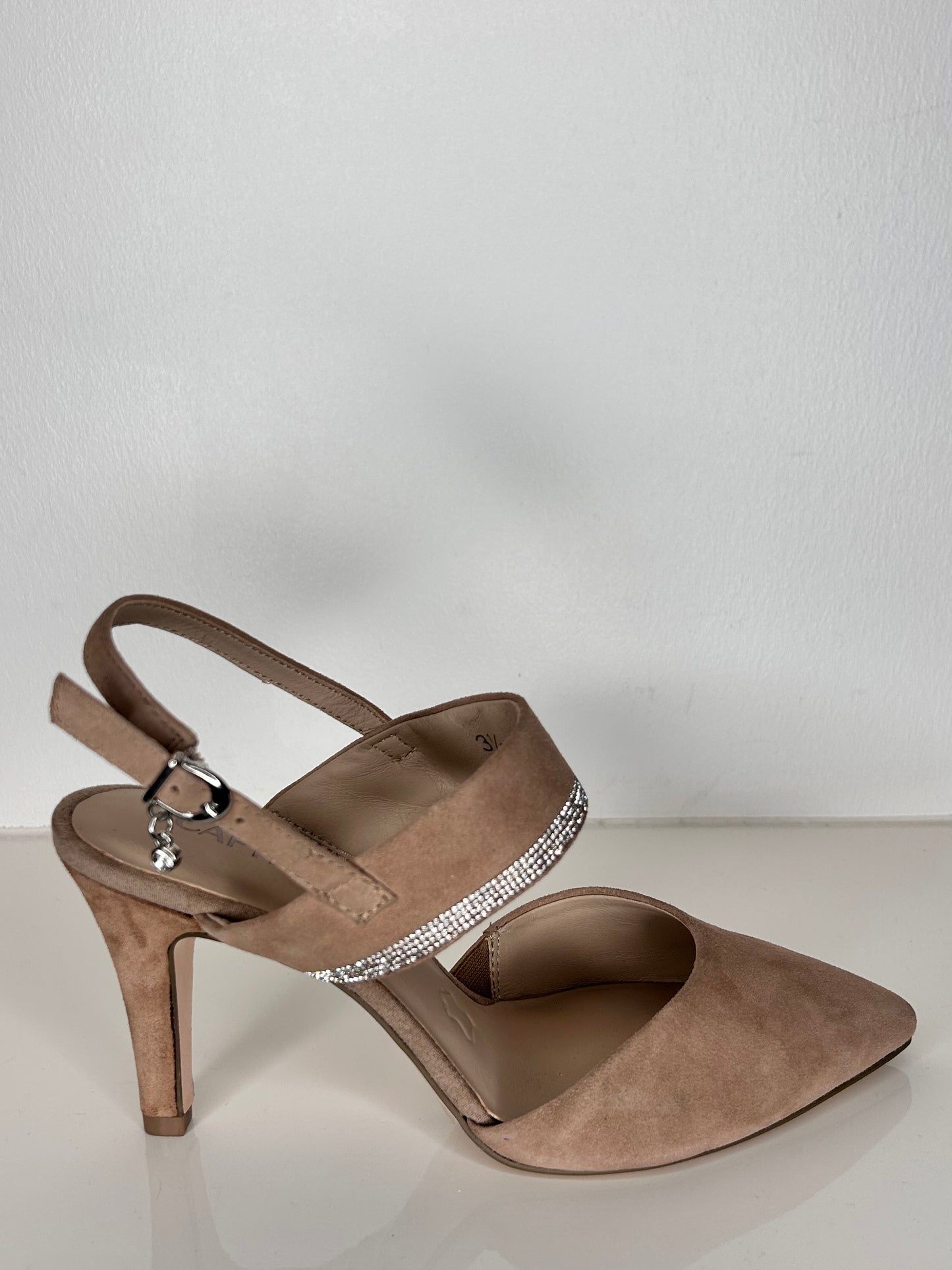 Caprice Nude Suede Heel