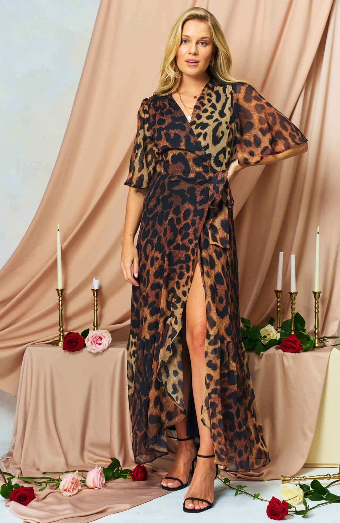 Hope & Ivy The Lexi Dress - Leopard