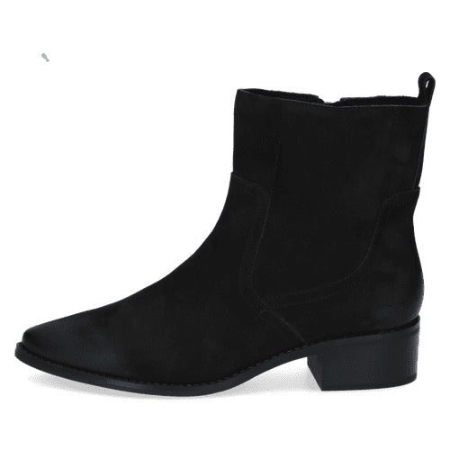 COMING SOON Caprice Nubuck Ankle Boots - Black