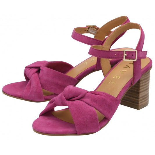 Ravel Balne Block Heel Shoe - Fuchsia