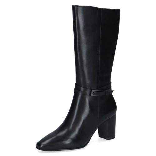 COMING SOON Caprice Leather Knee-High Boots - Black