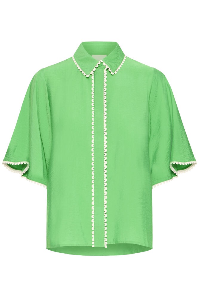 ICHI Lenni Blouse - Green Briar